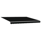 vidaXL Markise Schwarz 400 x 300 cm Polyester und Metall