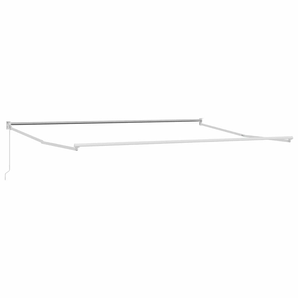 vidaXL Markise Grün und Weiß 400 x 350 x 165 cm Polyester und Metall