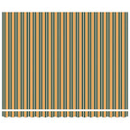 vidaXL Markise Grün und Weiß 400 x 350 x 165 cm Polyester und Metall