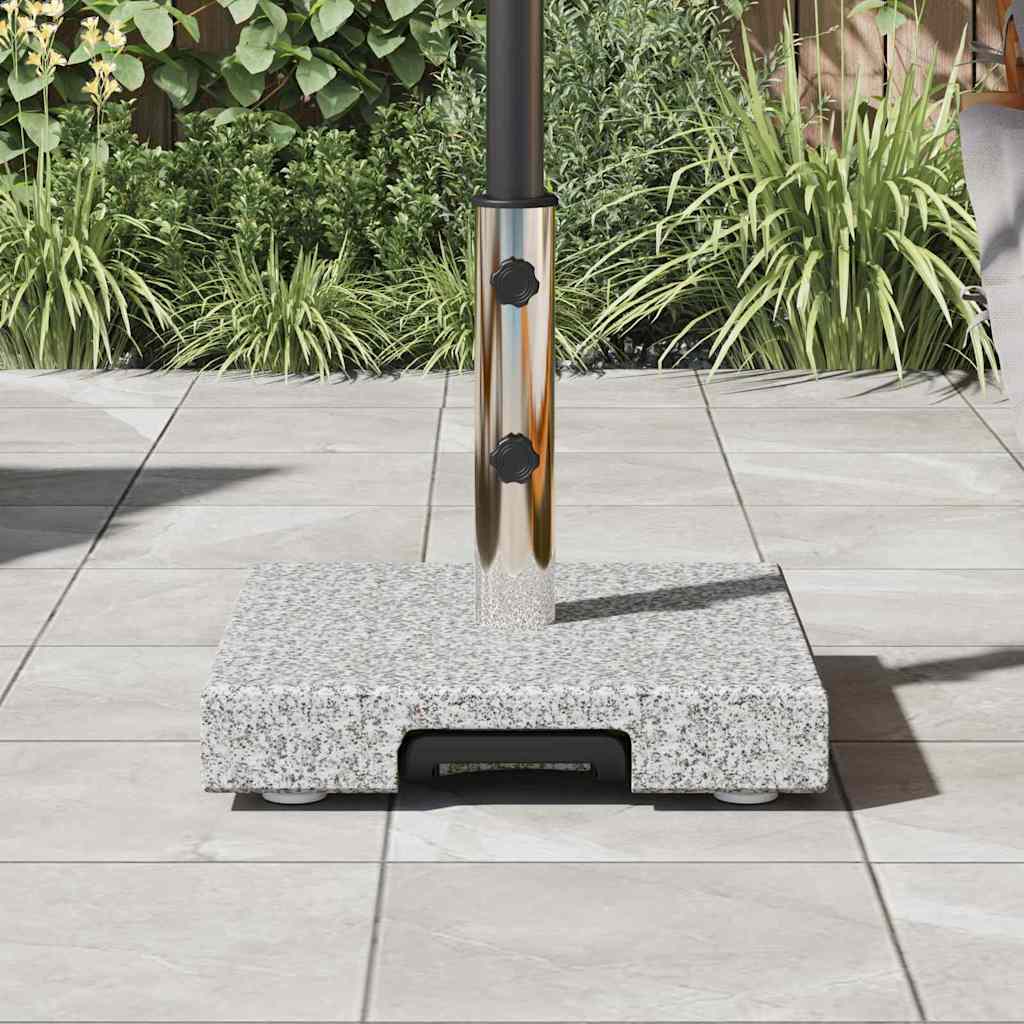 vidaXL Sonnenschirmständer Grau 41 x 41 x 37 cm Granit
