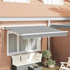 vidaXL Markisenrahmen Verstellbar Weiß 2,5 x 2 m Stahl
