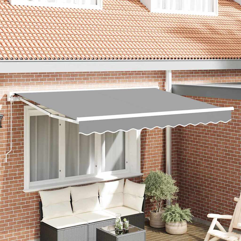 vidaXL Markisenrahmen Verstellbar Weiß 2,5 x 2 m Stahl
