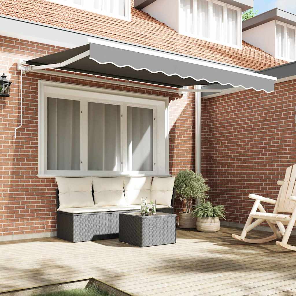 vidaXL Markisenrahmen Verstellbar Weiß 2,5 x 2 m Stahl