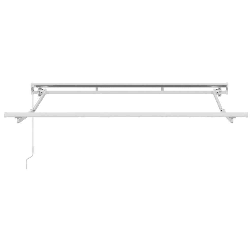 vidaXL Markisenrahmen Verstellbar Weiß 2,5 x 2 m Stahl