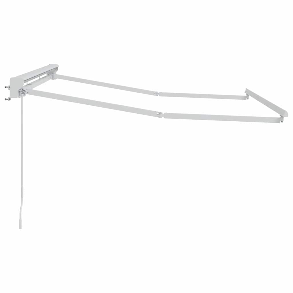 vidaXL Markisenrahmen Verstellbar Weiß 2,5 x 2 m Stahl