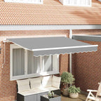 vidaXL Markisenrahmen Weiß 2,5 x 2 m Metall