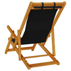 vidaXL Liegestuhl mit Kissen 2 pcs Braun Massivholz Akazie