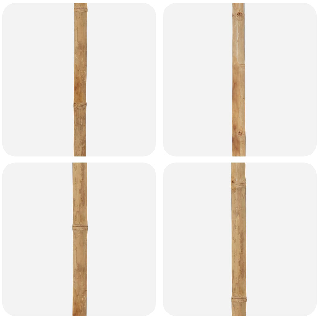 vidaXL Garten-Sonnenschirm Cremeweiß Ø 150 x 210 cm Bambus