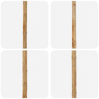 vidaXL Garten-Sonnenschirm Cremeweiß Ø 150 x 210 cm Bambus