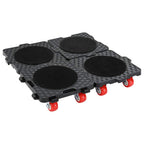 vidaXL Möbelrollen 4 Stk. mit Heber Schwarz 13,5x13,5x4,2 cm 300 kg