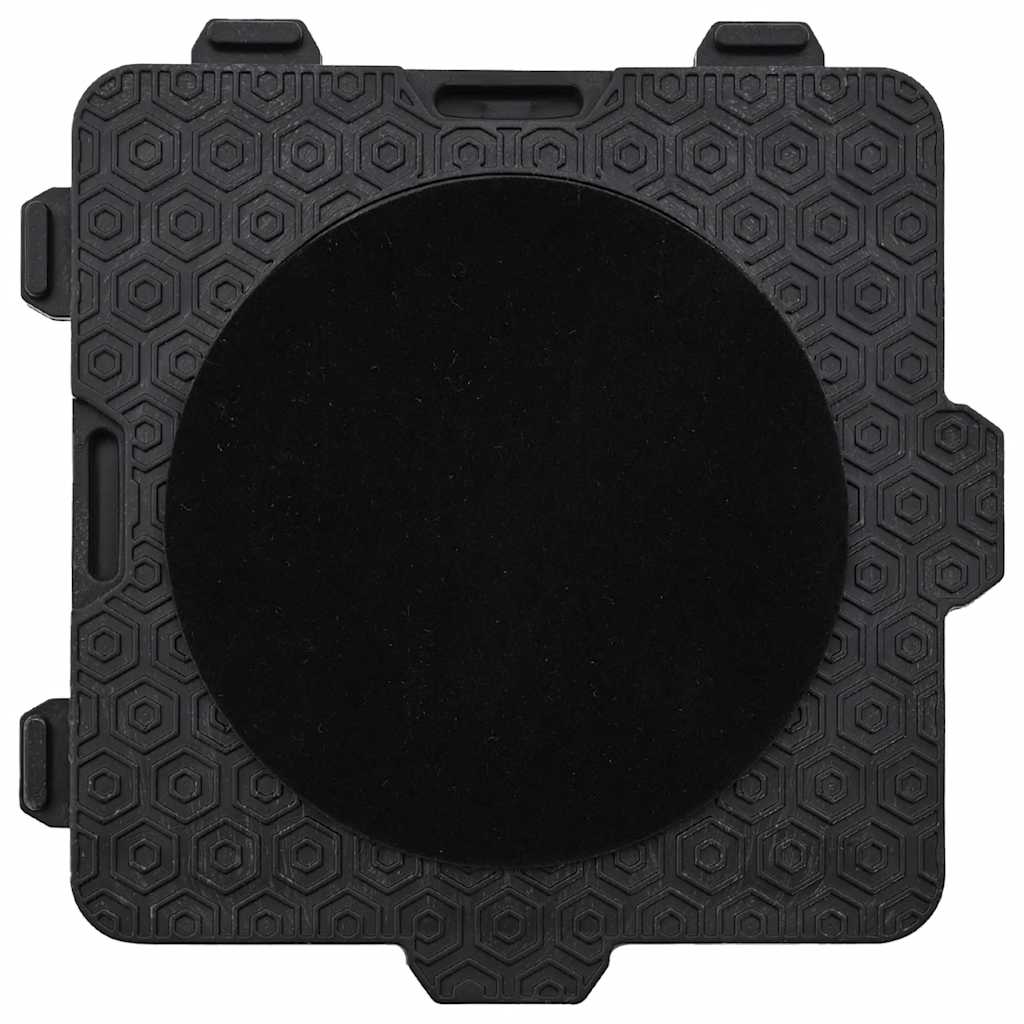 vidaXL Möbelrollen 4 Stk. mit Heber Schwarz 13,5x13,5x4,2 cm 300 kg