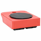 vidaXL Möbelrollen 8 Stück mit Hebern Rot 9,8x7,5x3 cm 150 kg