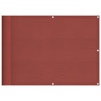 vidaXL Balkon-Sichtschutz Terrakotta 75x800 cm 100 % Polyester-Oxford