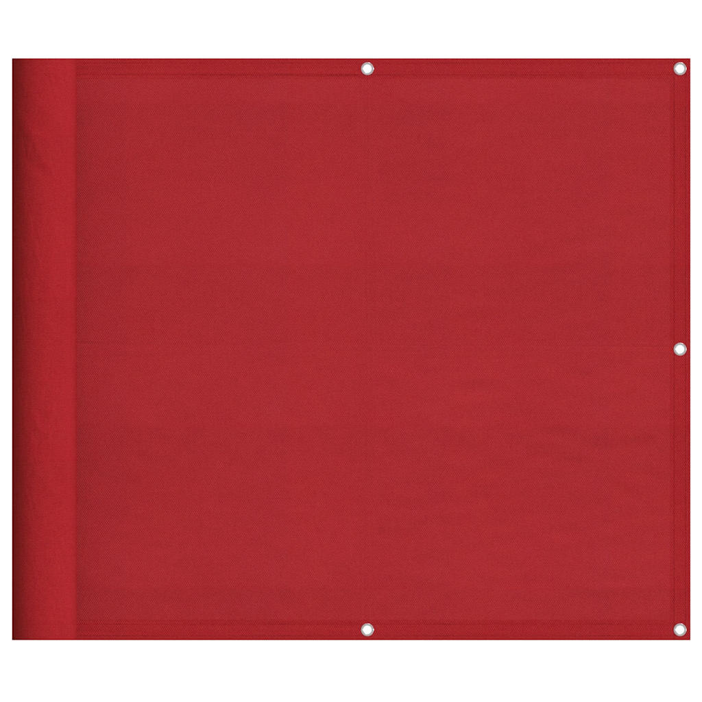 vidaXL Balkon-Sichtschutz Rot 90x700 cm 100% Polyester-Oxford