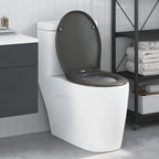 vidaXL Toilettensitz Anthrazit 47 x 37 x 4 cm Duroplast