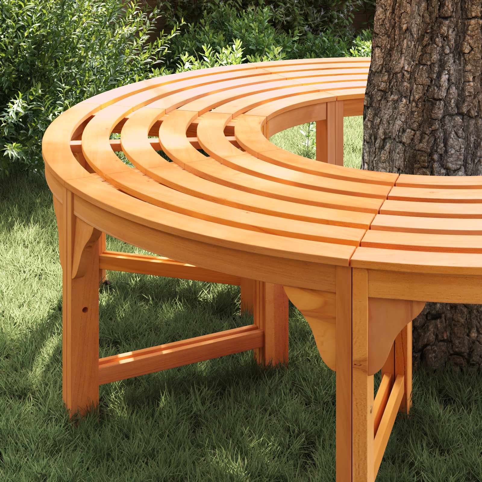 vidaXL Baumbank 2 pcs Natur 160 x 80 x 45cm Massives Eukalyptus Holz