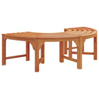 vidaXL Baumbank 2 pcs Natur 160 x 80 x 45cm Massives Eukalyptus Holz