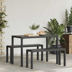 vidaXL Garten Essgruppe 3 pcs Anthrazit Stahl