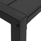 vidaXL Gartenbank Schwarz 100 x 28 x 45 cm Stahl