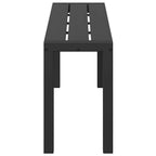 vidaXL Gartenbank Schwarz 100 x 28 x 45 cm Stahl