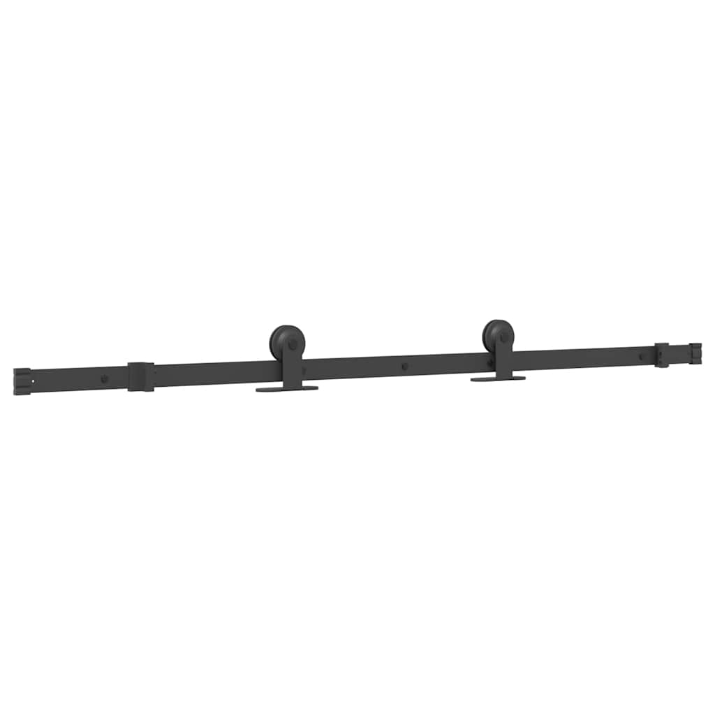 vidaXL Schiebetür mit Beschlag 76x205 cm ESG-Glas & Aluminium