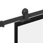 vidaXL Schiebetür mit Beschlag 76x205 cm ESG-Glas & Aluminium