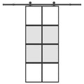 vidaXL Schiebetür mit Beschlag 90x205 cm Hartglas und Aluminium