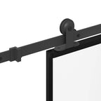 vidaXL Schiebetür mit Beschlag 90x205 cm Hartglas und Aluminium