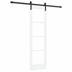 vidaXL Schiebetür ORKDAL Weiß und Schwarz 61 x 198,5 cm