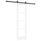 vidaXL Schiebetür ORKDAL Weiß und Schwarz 61 x 198,5 cm
