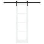 vidaXL Schiebetür ORKDAL Weiß und Schwarz 61 x 198,5 cm