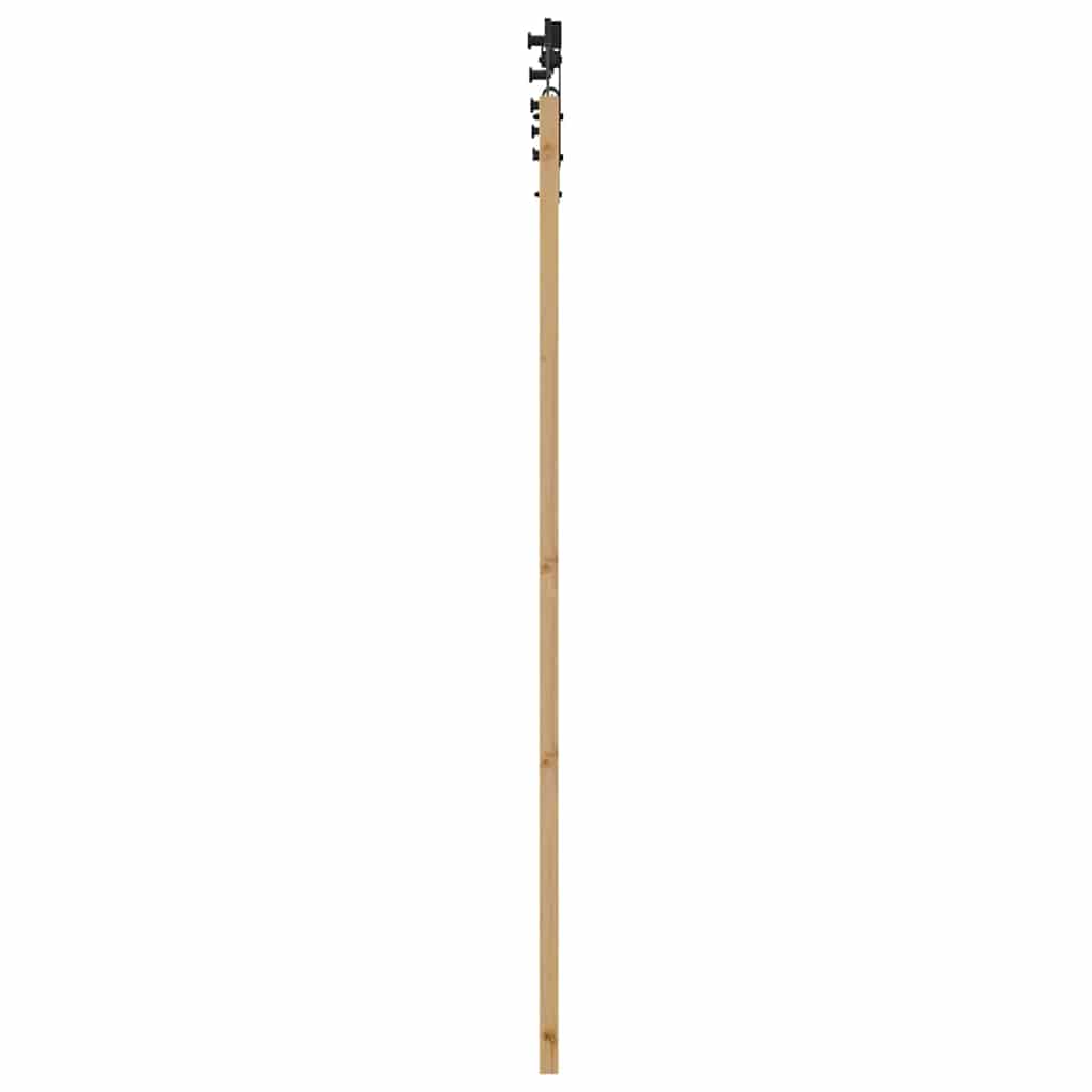 vidaXL Schiebetür ORKDAL Natürlich und Schwarz 73,5 x 198,5 cm