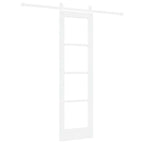 vidaXL Schiebetür ORKDAL Weiß 61 x 198,5 cm Massivholz Kiefer und Glas