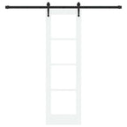 vidaXL Schiebetür Weiß und Schwarz 61 x 198,5 cm