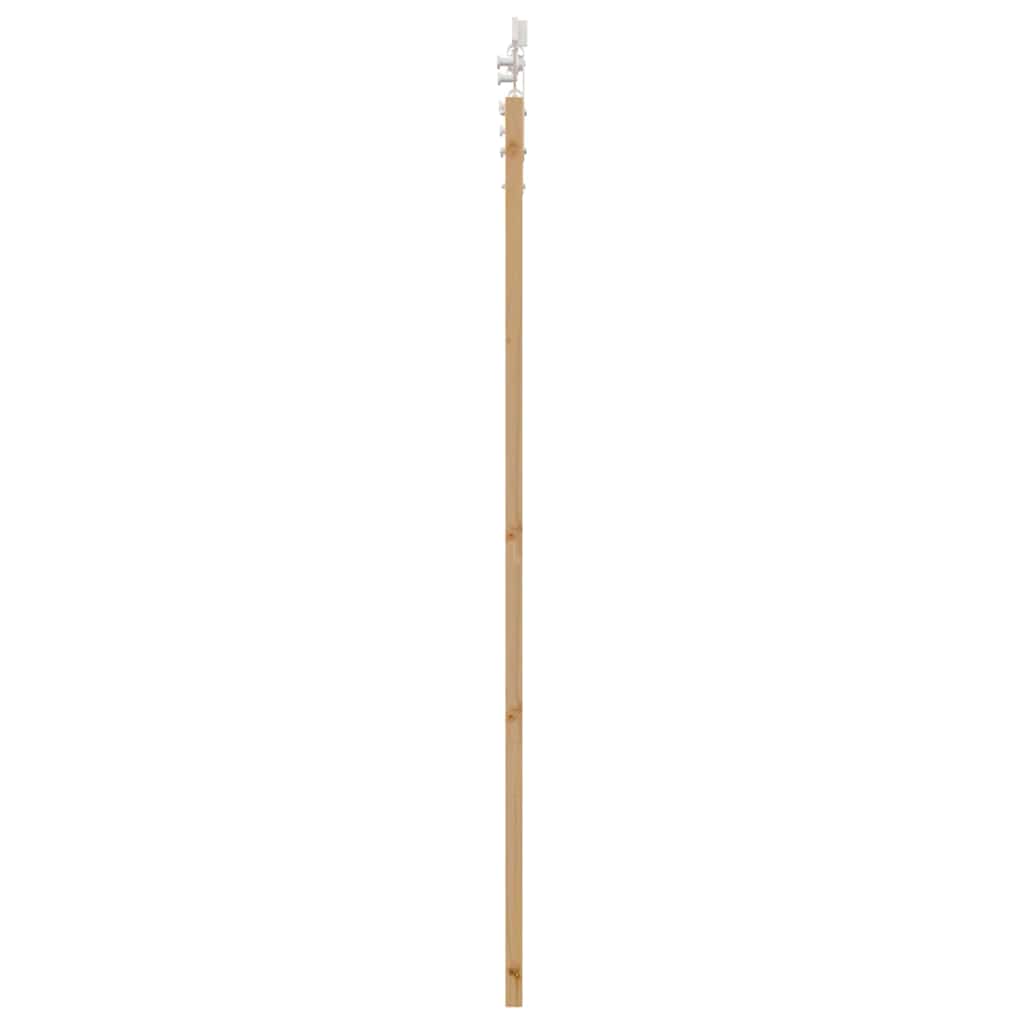vidaXL Schiebetür Braun 73,5 x 198,5 cm Holz und Metall