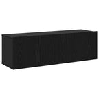 vidaXL TV-Schrankset 3 pcs Schwarz Eichen-Optik Holzwerkstoff
