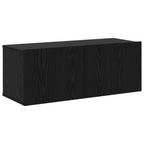 vidaXL TV-Schrankset Wandmontiert 4 pcs Schwarze Eiche Holzwerkstoff