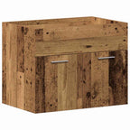 vidaXL Badezimmerschrank mit Schubladen Wandmontiert Holzwerkstoff