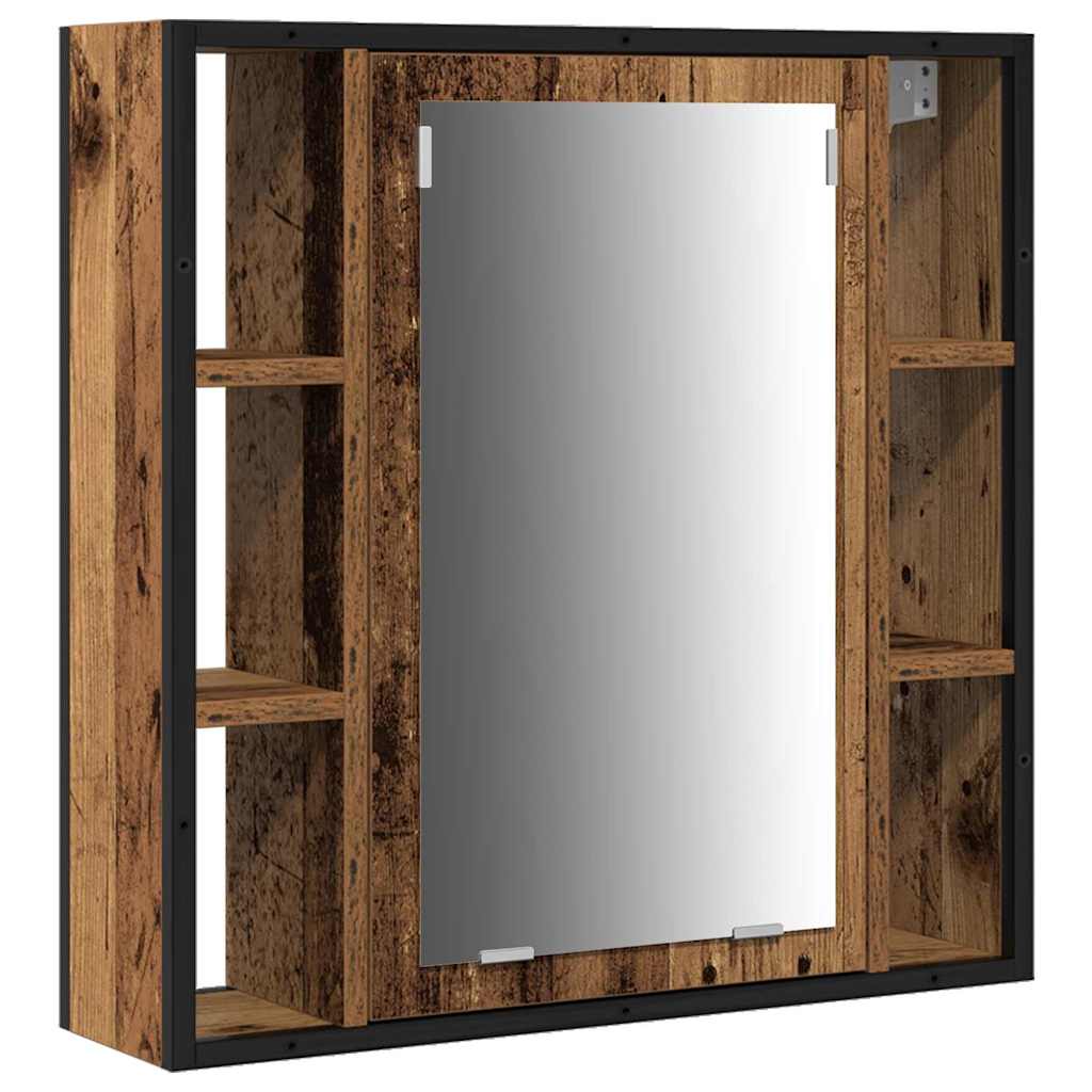 vidaXL Badezimmer Waschbeckenmöbel mit Regal 3 pcs Braun Holzwerkstoff