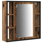 vidaXL Badezimmer Waschbeckenmöbel mit Regal 3 pcs Braun Holzwerkstoff