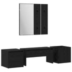 vidaXL Flurmöbel-Set Wandmontiert mit Spiegel 6 pcs Holzwerkstoff