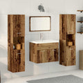 vidaXL Aufbewahrungsset Wandmontiert 4 pcs Holzwerkstoff
