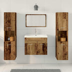 vidaXL Aufbewahrungsset Wandmontiert 4 pcs Holzwerkstoff