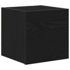 vidaXL TV-Schrankset 7 pcs Schwarz Eichen-Optik 100 x 30 x 30 cm