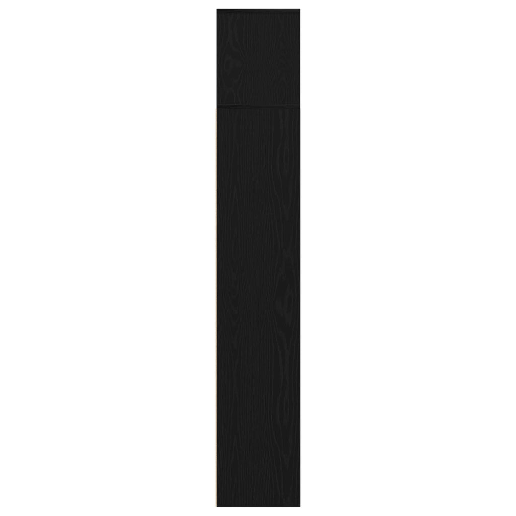 vidaXL Bücherregal 3 pcs Schwarz Eichen-Optik 36 x 30 x 143 cm