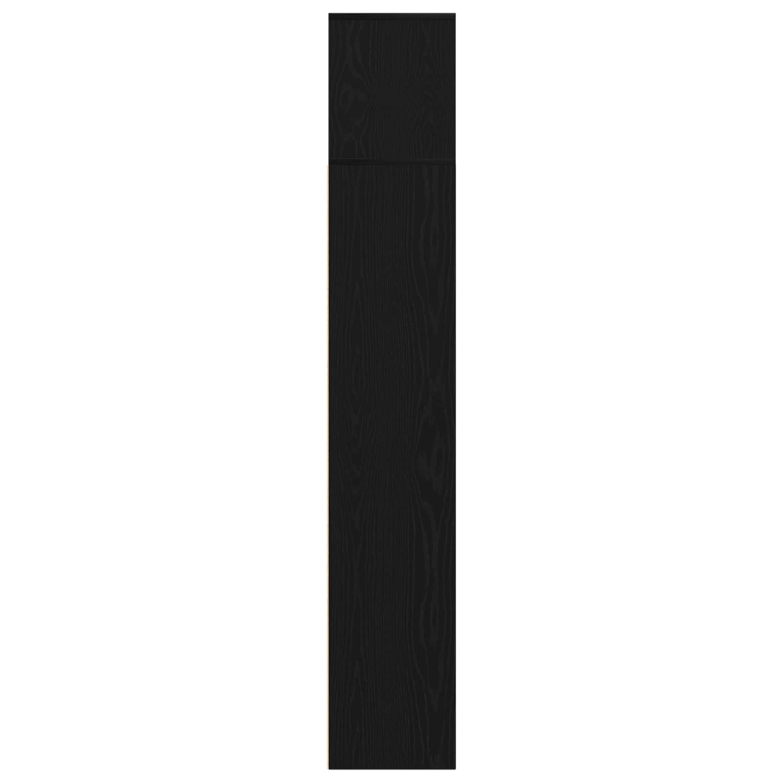 vidaXL Bücherregal 3 pcs Schwarz Eichen-Optik 36 x 30 x 143 cm