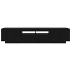 vidaXL TV-Schrankset 2 pcs Schwarz 180 x 35 x 40 cm Holzwerkstoff
