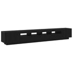 vidaXL TV-Schrankset 3 pcs Schwarz 260 x 35 x 40 cm Holzwerkstoff