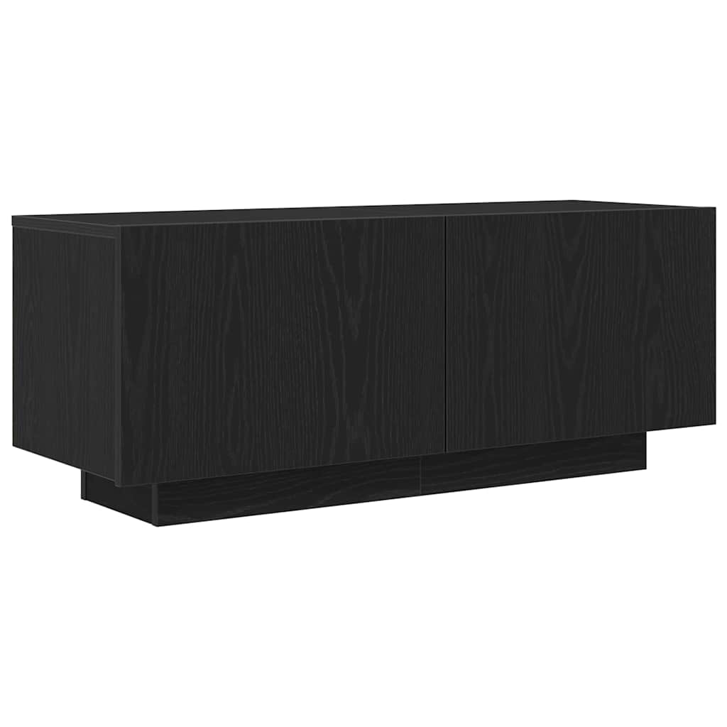 vidaXL TV-Schränk Schwarz Eichen-Optik 100 x 35 x 40 cm Holzwerkstoff