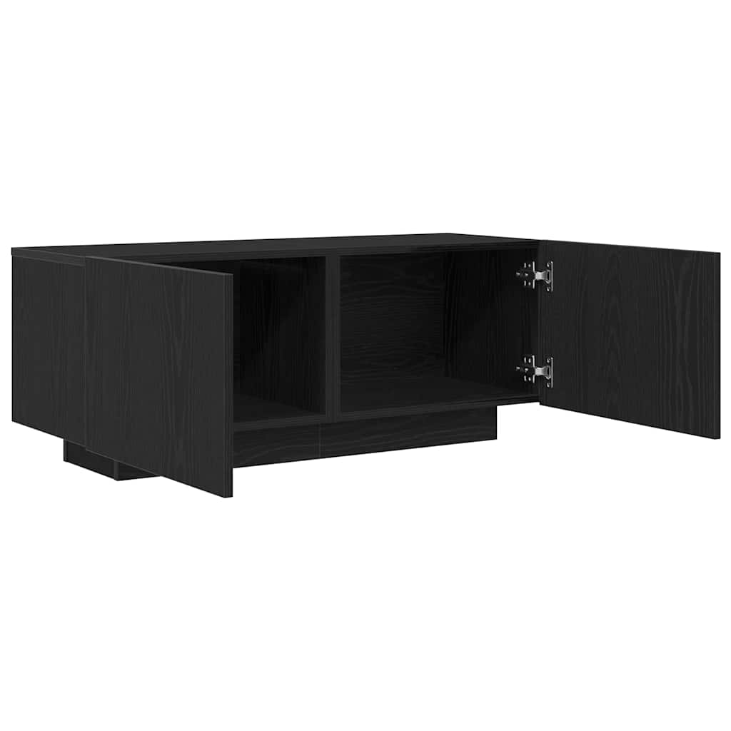 vidaXL TV-Schränk Schwarz Eichen-Optik 100 x 35 x 40 cm Holzwerkstoff